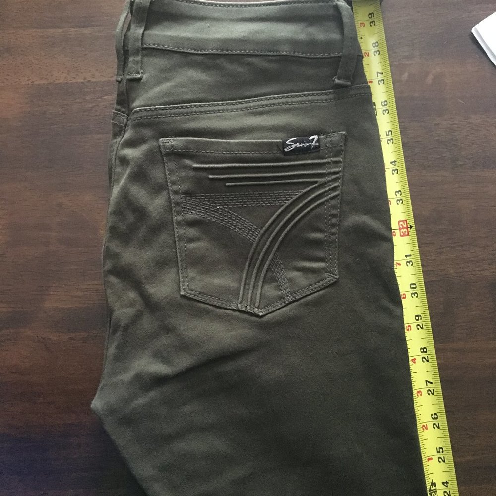 Seven7 Olive High Rise Pants - Picture 3 of 6